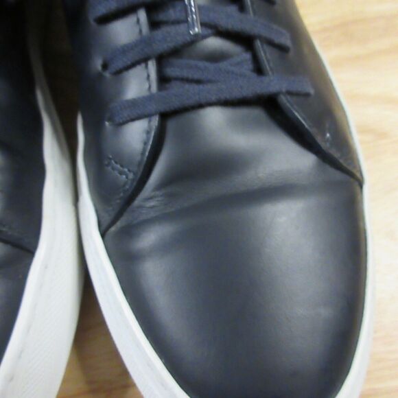 Common Projects Court Boxed Leather Sneakers EU 42, US 9 Blue Made in Italy - Picture 4 of 11